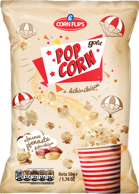 Gold Pop Corn s kikirikijem